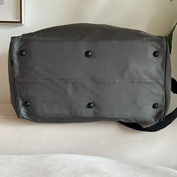 PRADA Mens Tessuto Travel Gym Weekend Duffle Boston Bag Grey - Picture 6 of 16
